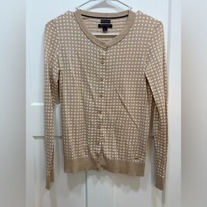 Tommy Hilfiger 100% Pima Cotton Checkered Cardigan